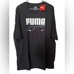 Puma black with white lettering  t shirt